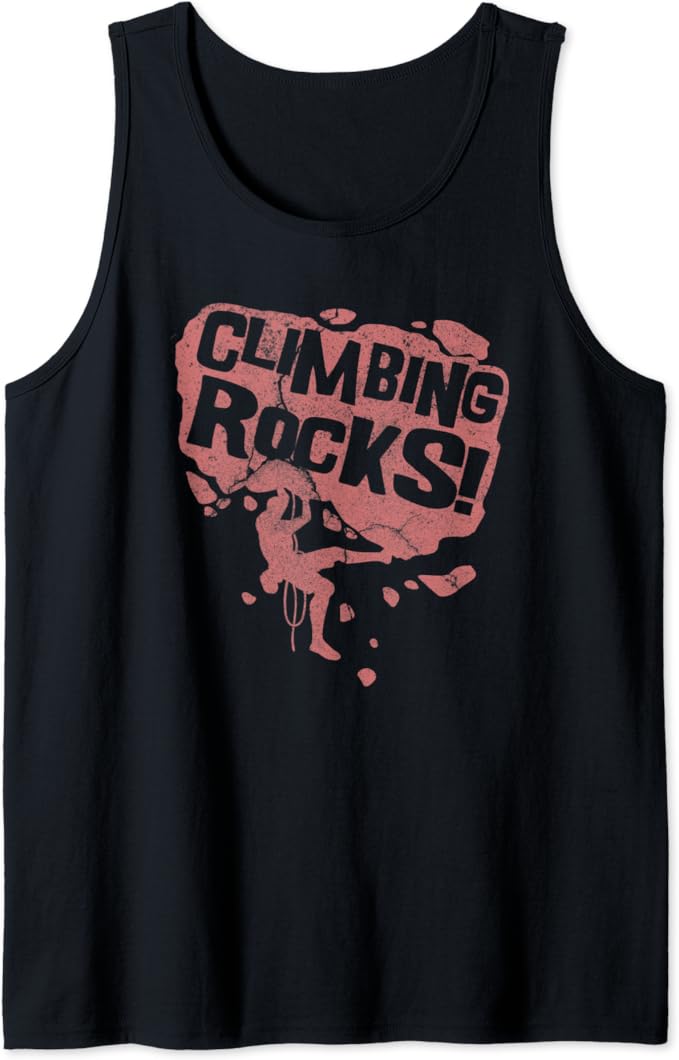 Rock Climbing Rocks Gift Tank Top Amazon.co.uk Fashion